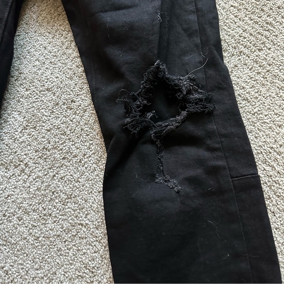 Black Rip & Distressed Skinny Jeans 36W/36L - Picture 7 of 8